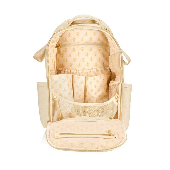 Itzy Ritzy Boss Plus Large Diaper Bag Backpack - Milk & Honey - Brand NWT - Picture 5 of 16